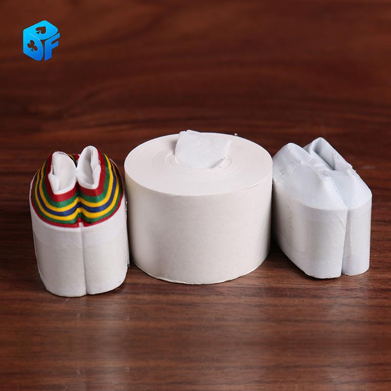Northern Magic Props Double Layer Unbreakable Paper Streamers - White & Colorful for Stage Performances, Holidays, & Events
