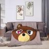 Graduation Bears Blanket  Super Soft Fluffy Plush Throw Blanket For Home Decor Airplane Travel Flannel Bedspread Bed Cover