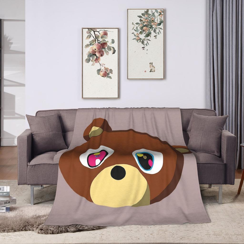 Graduation Bears Blanket Super Soft Fluffy Plush Throw Blanket For Home Decor Airplane Travel Flannel Bedspread Bed Cover