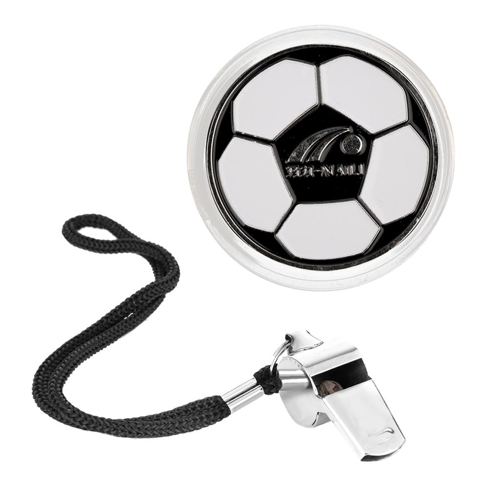 Sturdy Alloy Soccer Football Referee Flip Judge Toss Sports