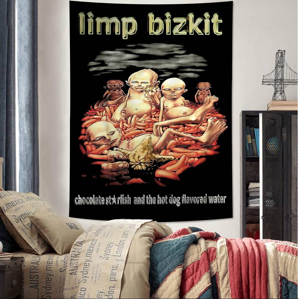 Rock Band LLimp Bizkit Anime Tapestry Art Science Fiction Room Home Decor Wall Art Decor