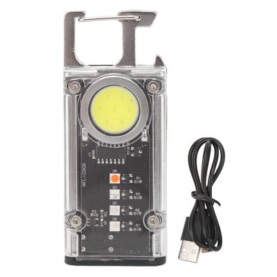 Mini LED Flashlight Multifunctional Strong Light Portable Rechargeable Magnetic Suction Multi Mode Small Flashlight