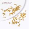 18K Gold Plated Brass Metal Water Drop Pendant End Beads For Tail Extender Chain DIY Jewelry Making Supplies Accessories