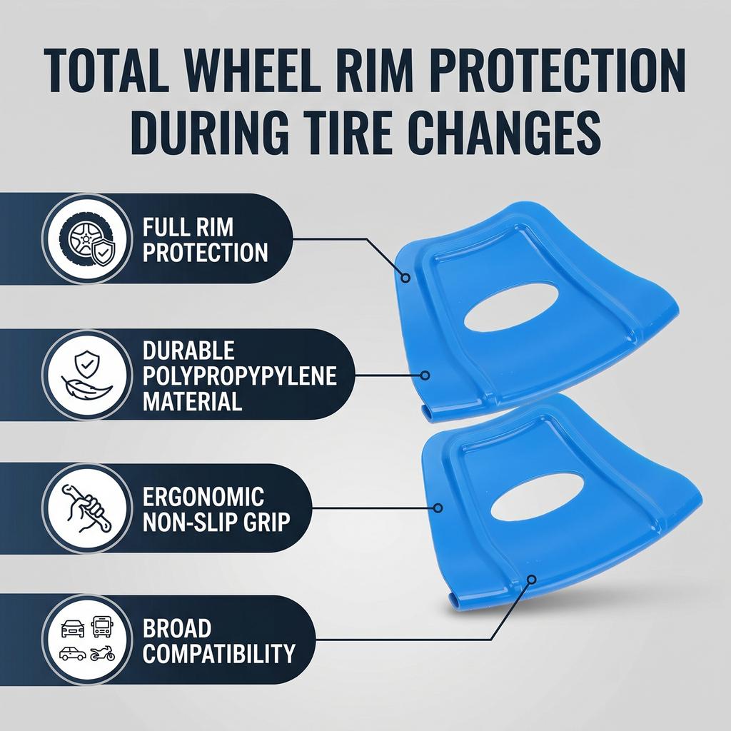 Rim Protectors for Tire Changing Plastic Rim Protector Universal Tire Removal Tool for Motorcycle Bike Electric Bike