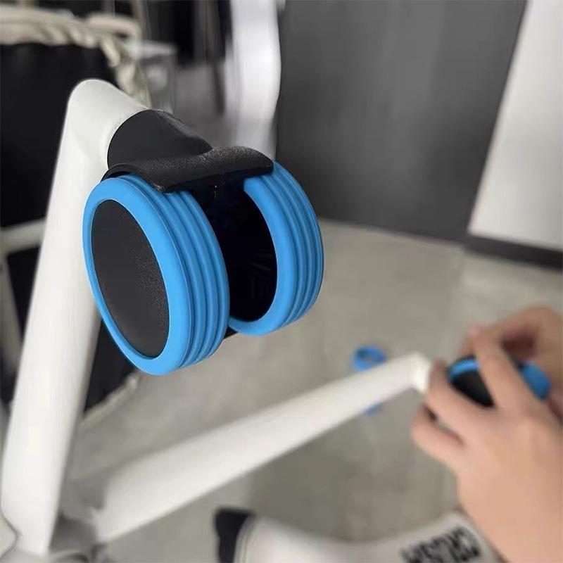 Защитный чехол для колес багажа, дорожная тележка, резиновый чехол для модернизации, бесшумный чехол для компьютерного кресла, универсальный защитный чехол для колес 2pcs синий