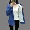 Fall Winter Warm Padded Denim Shirt Women Long-sleeved Korean Version of The Thickened Students Loose Versatile Jacket Plus Size