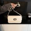 New Women's Bag Trend Versatile Fashion Trend Lock Chain Small Square Bag Single Shoulder Oblique Span Bag
