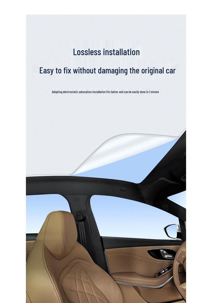 Silicone Suction Sunroof Sunshade for Feifan R7/F7 (No Radar) & ER6/MARVELR - Electrostatic Sun Protection
