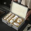 JANLA Mutton-Fat Jade Porzellan Gaiwan mit Landschaftsdesign