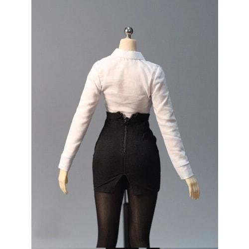 HAMRETHYPPZ 1/6 Scale Costume Figure Clothes for Women, Secretary Outfit, Sexy Work Clothes, Sexy Skirt, Shirt, HR Suit, Sexy Skirt Suit (Body, Head,