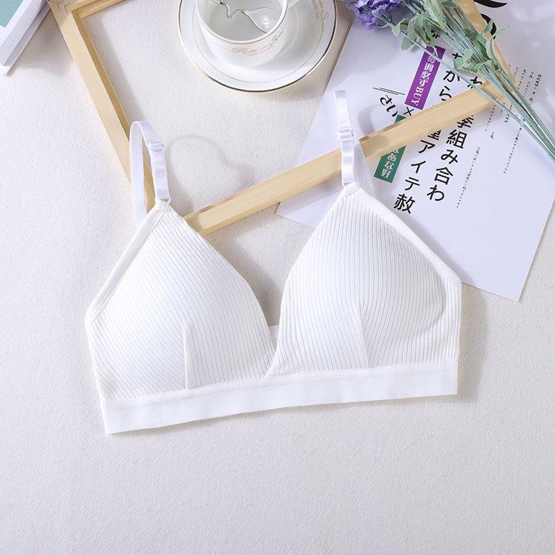 Women's Triangle Cup Summer Wireless Bra - Thin, Light Support Bandeau for All Sizes