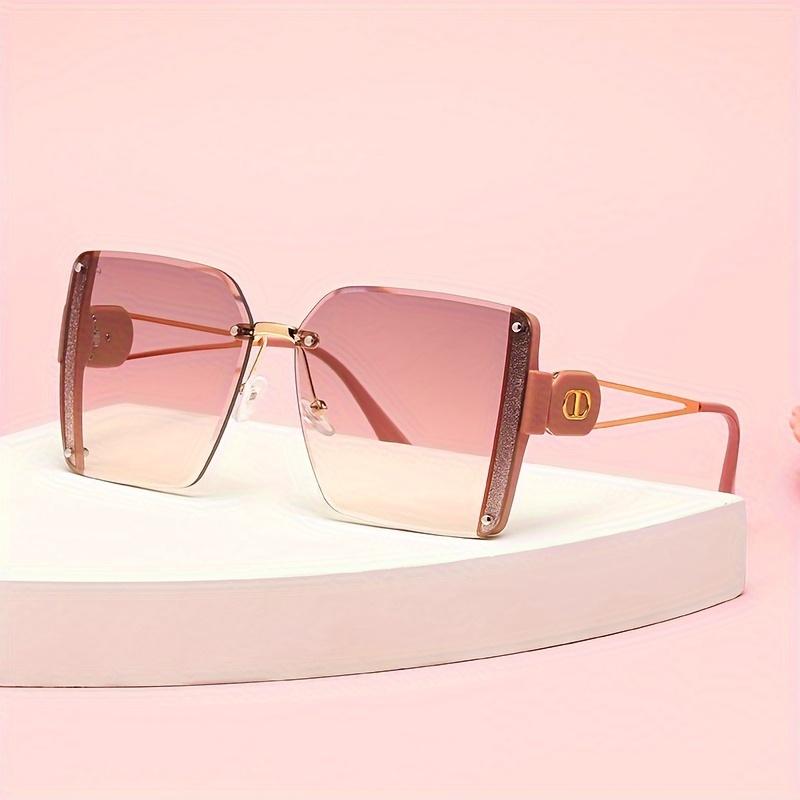 

Fashion Trend New Women S Frameless Edge Cutting Metal Sunglasses Fashion Travel Sunshade Sun Protection Sunglasses