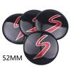 52mm 4pc Car Wheel Center Hub Cap Rim Cover Stickers For Mini Cooper JCW Works Hatch F54 F55 F56 F57 F60 R50 R52 R53 R55 R56 R57 Cnjaw55