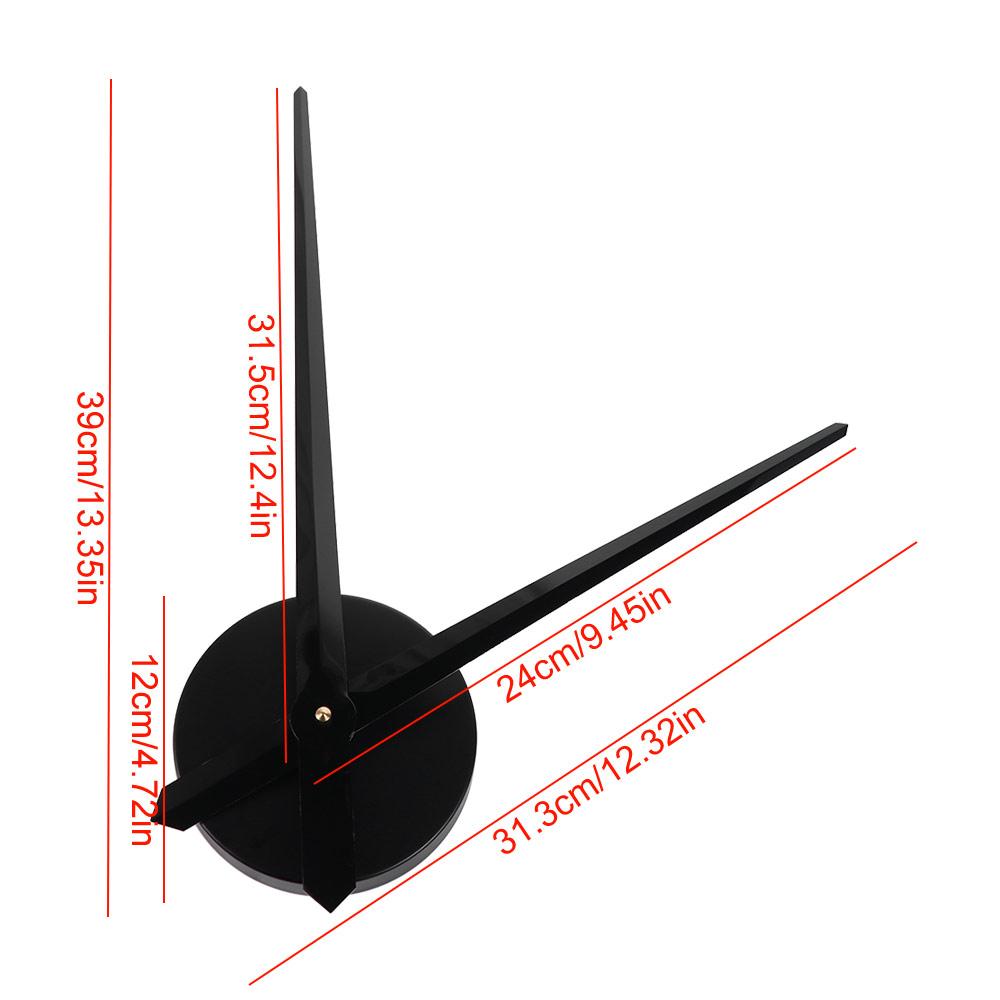 DIY Wall Clock Movement Mechanism Silent Large Pointer Clock Hands Needles Set High Torque Precision 3D Clock Hands