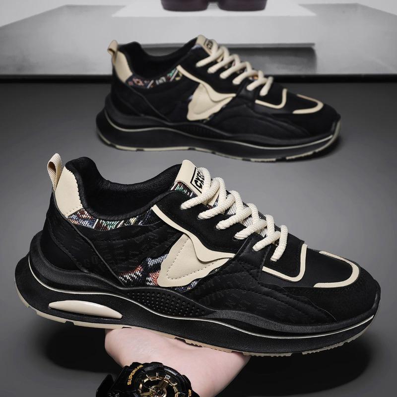 New Spring Autumn Trendy Soft Soled Sports Shoes Casual Comfortable Men's Shoes Fashion Versatile Thick Soled Men's Sneakers