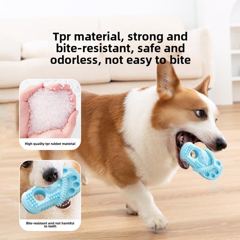 Dog Grind-resistant Slippers Modeling, Small and Medium-sized Dog Golden Retriever Training, Interactive Relief, Pet Grind Toys
