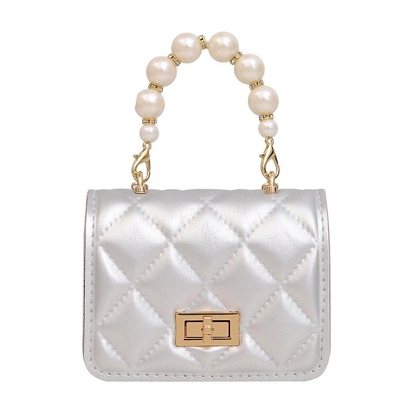 Crossbody Pearl Childrens Bag With Lightweight Design For Fresh Color Solid