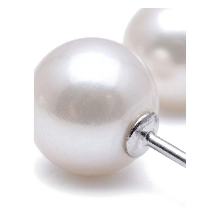 Boucles d'oreilles - PEARLS &amp; COLORS - Pearls &amp; Colors - Perle d'eau douce 8-9 mm - Argent 925 - Qualité AAA+
