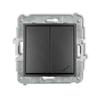 Karlik Mini Graphite - Single-pole Switch with Stair Switch (separate Power Supply) - 11MWP-10.2