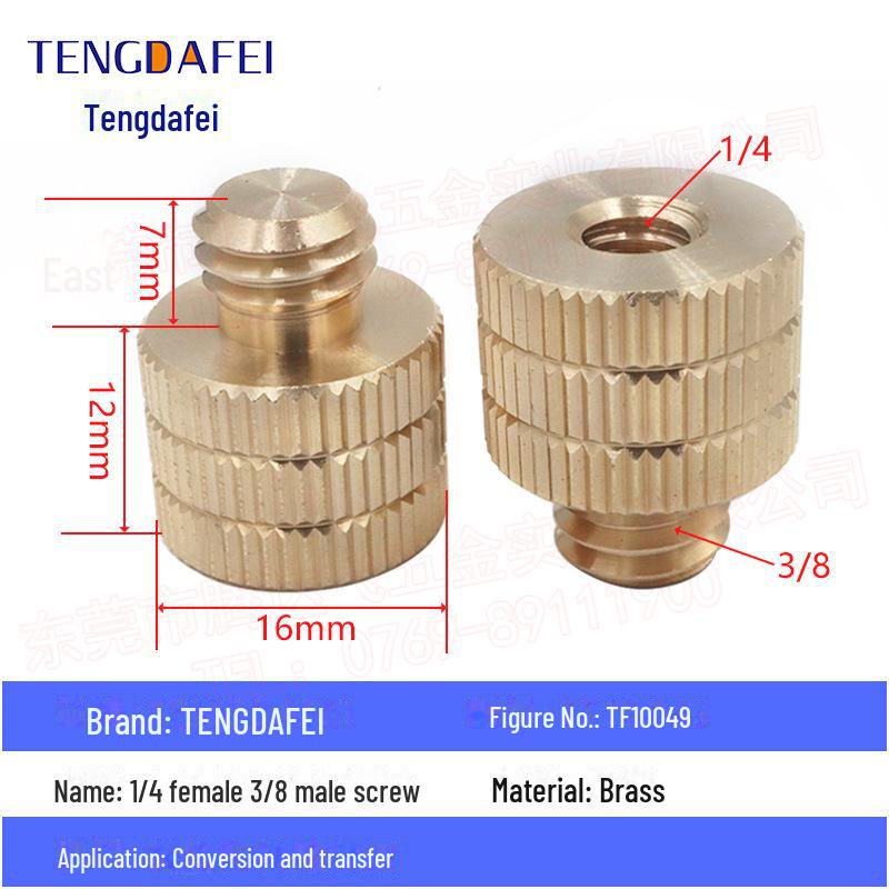 Adaptor cu șurub pentru trepied de cameră de la 1/4 la 3/8: Conversie M4, M5, M68, M10 pentru suport Hot Shoe sau stativ de lumină