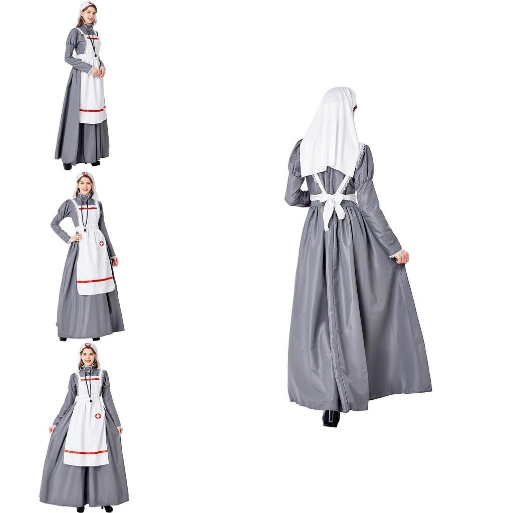 M-xxl Medieval Nurse Uniform Elegant Design Perfect For Gaming And Cosplay Events