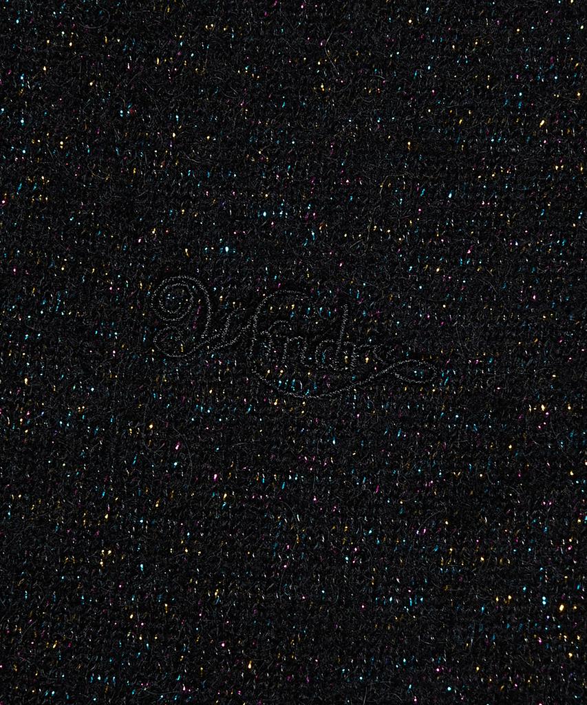 Wkndrs Metalic Knitted Zipup Hoodie (Black)