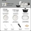 Yipan Time Series 73-Piece Underglaze Ceramic Dinnerware Set