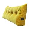 Headboard Triangular Pillow Headboard Wedge Cushion with Removable Cover Daybed Bolster Pillow with Side Pocket for Bed Reading Working