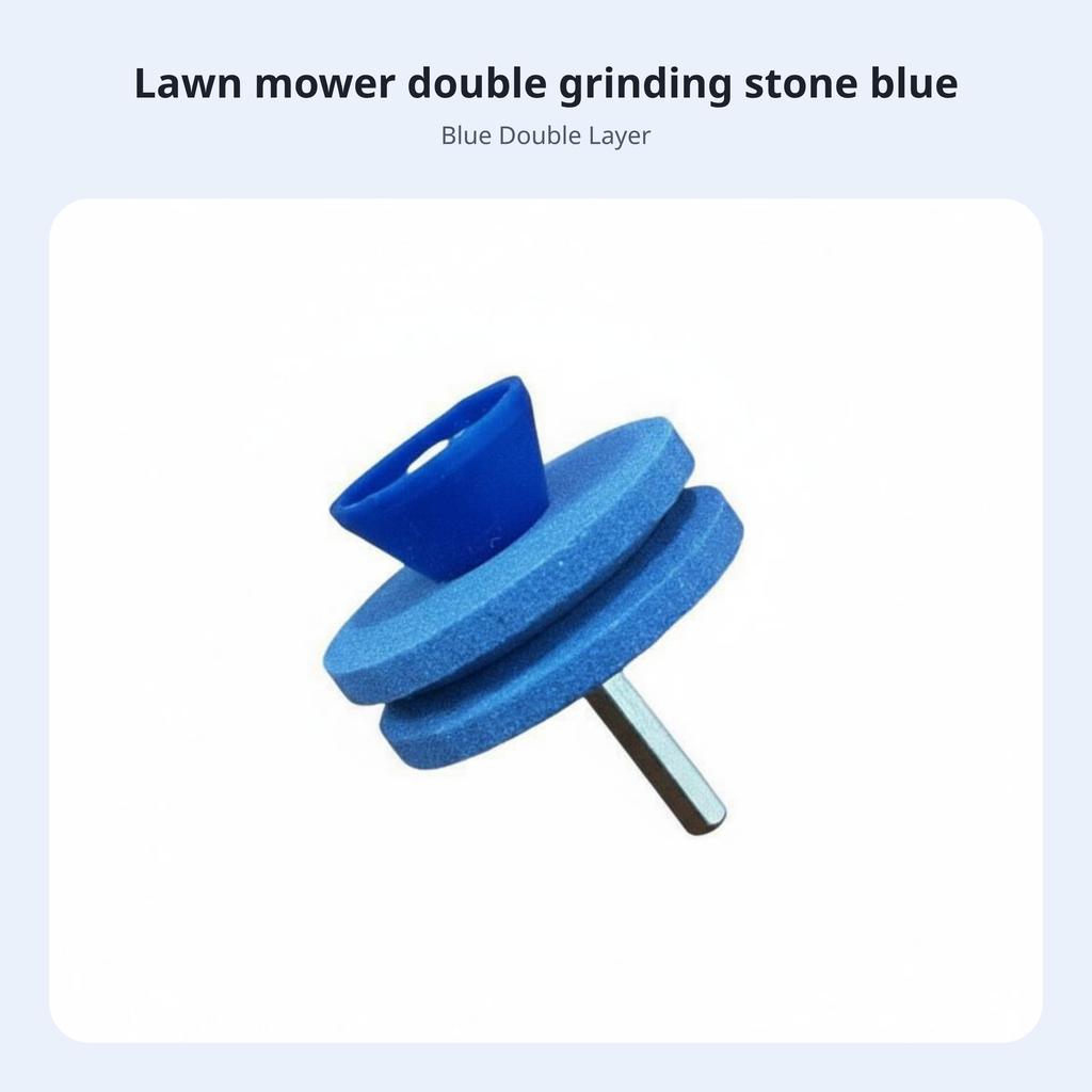 Lawn Mower Blade Ener High Hardness Mower Blade Grinding Stone Lawnmower Ener Drill Attachment Wear-Resistant for Farm