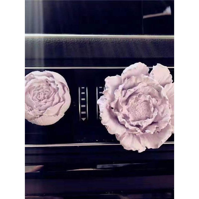 Car Perfume Aromatherapy Peony Flower Diffuser Stone Car Air Conditioner Car Vent Decoration