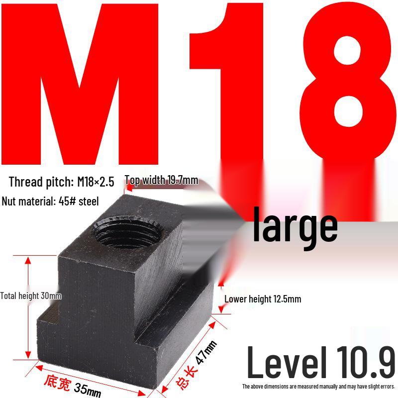 Kangfei 45# Steel T-Nut for M6-M20 Bolts