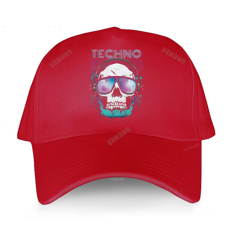 Módní značka Baseballové čepice sunmmer Snapback Hat unisex Awesome Techno Music Skull Head Adult nejnovější golfová čepice Prodyšné klobouky