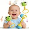 1pc Cute Hand-Held Rattles In Colorful Animal Designs,Cute Animal Hand Cranked Bell,Developing Motor Skills And Hand