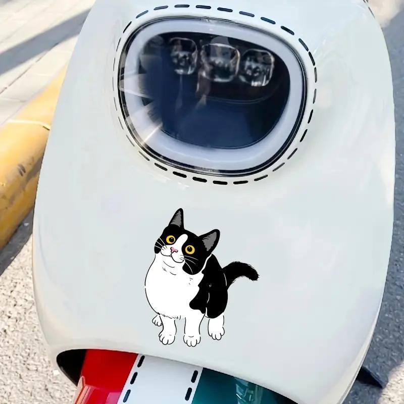 DS38#12.5x15cm Cute Cartoon Cat Car Stickers Waterproof Vinyl Decal For Truck Motorcycle Scooter Decals Auto Accessories