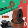Durable Rubber Bike Handlebar Tape, Perforated Breathable Non-Slip Wear Resistant Bar Strap for Road Bike Outdoor Cycling