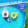 2Pcs Ground Swimming Pool Repair Kits Replacement Pool Inlet Adapters Winter Plugs Set Pool Maintenance Accessories