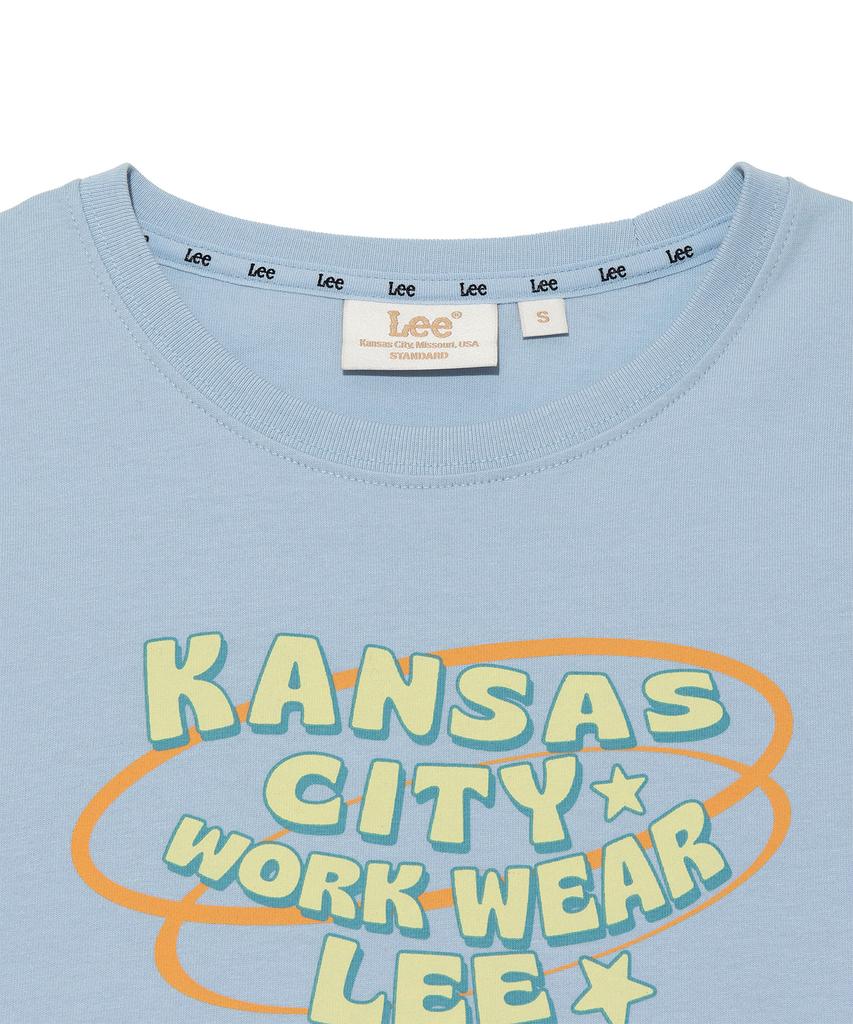 LEE Women Kansas City Workwear Lee T-Shirt Light Blue