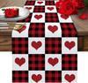 Desktop Ornaments Love Table Flag Tablecloth 33*183cm Table Runner For Festive Atmosphere Event Decoration Valentine's Day Party