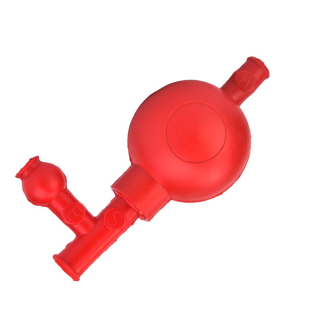 Lab Rubber Suction Bulb Safe Pressure Quantitative Pipette Filler with 3 Valves