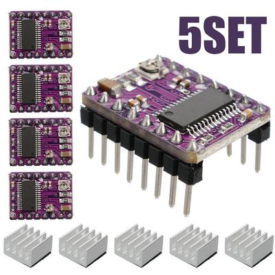 5PCS DRV8825 Stepper Motor Driver Control Extension Shield Board for 3D Printer