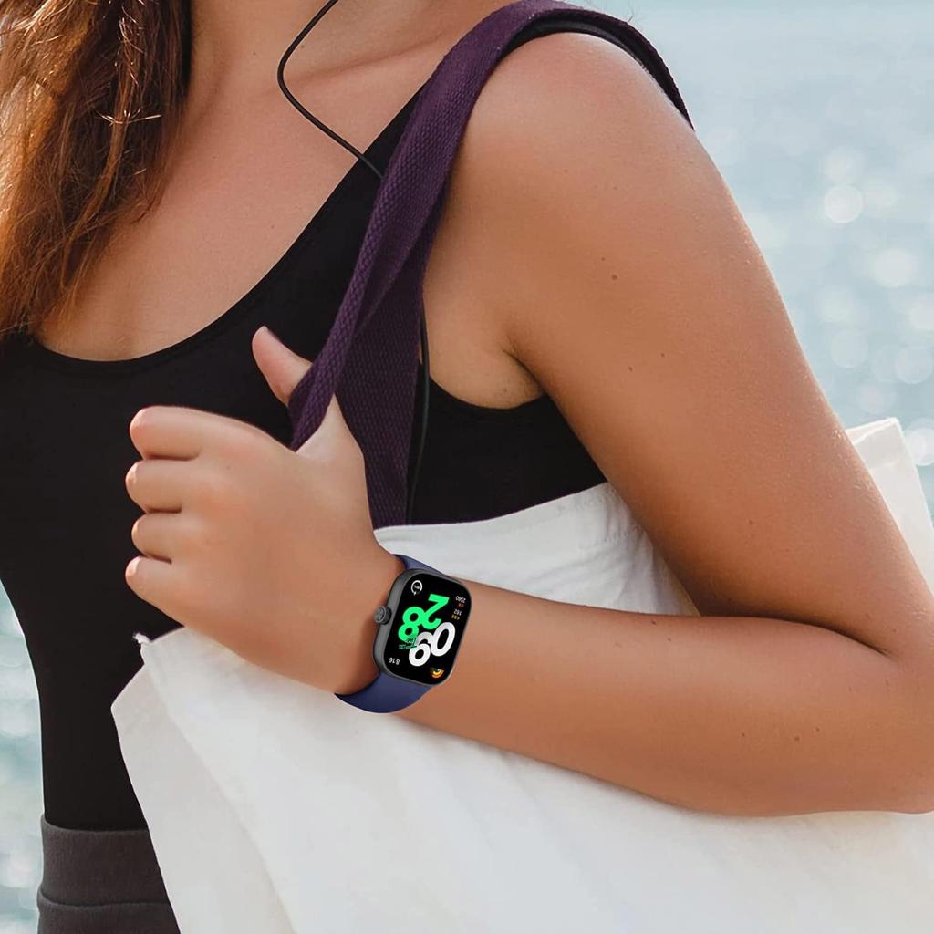 Bands Compatible with Xiaomi Redmi Watch 4/Xiaomi Mi Band 8 Pro Straps, [3 Pieces] Extensible Wristband Replacement Silicone Strap for Redmi Watch 4