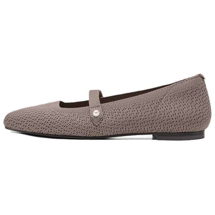 Skechers Cleo Square Bequeme Lässige Vielseitige Mary Jane Schuhe Damenschuhe Mokka 159057-MOC 37