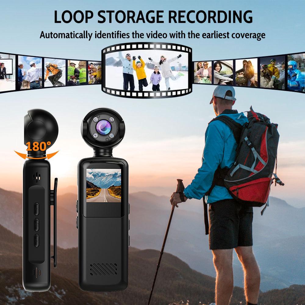 1080p HD Sports Camera for Cycling with Night Vision and WiFi