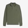Fred Perry Long Sleeve Twin Tip Fred Perry Shirt Laurelis Green Night Green Afpm2433636 W49