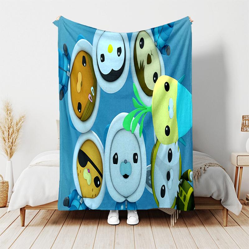 1pc Blanket The Octonauts2 Print Design, Lightweight Blanket for Sofa, Bed- Soft &Warm, Gift for All Seasons Like Christmas, Halloween