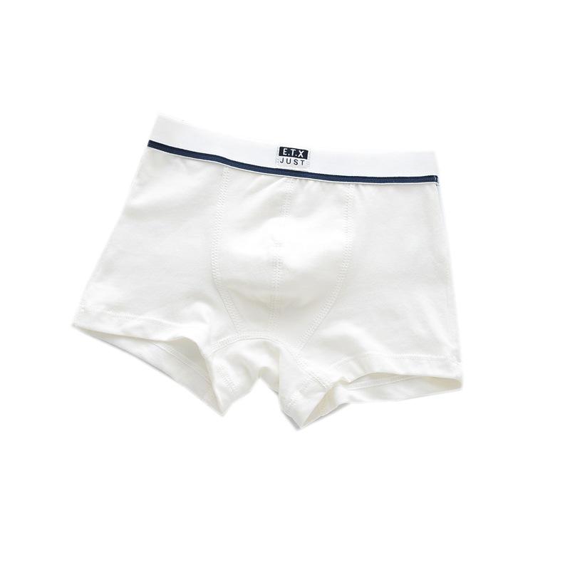 ETX Boys' Mid-Waist Boxer Briefs - Class A, Solid Color, Baby To Big Kids, Comfortable Four-Corner Shorts