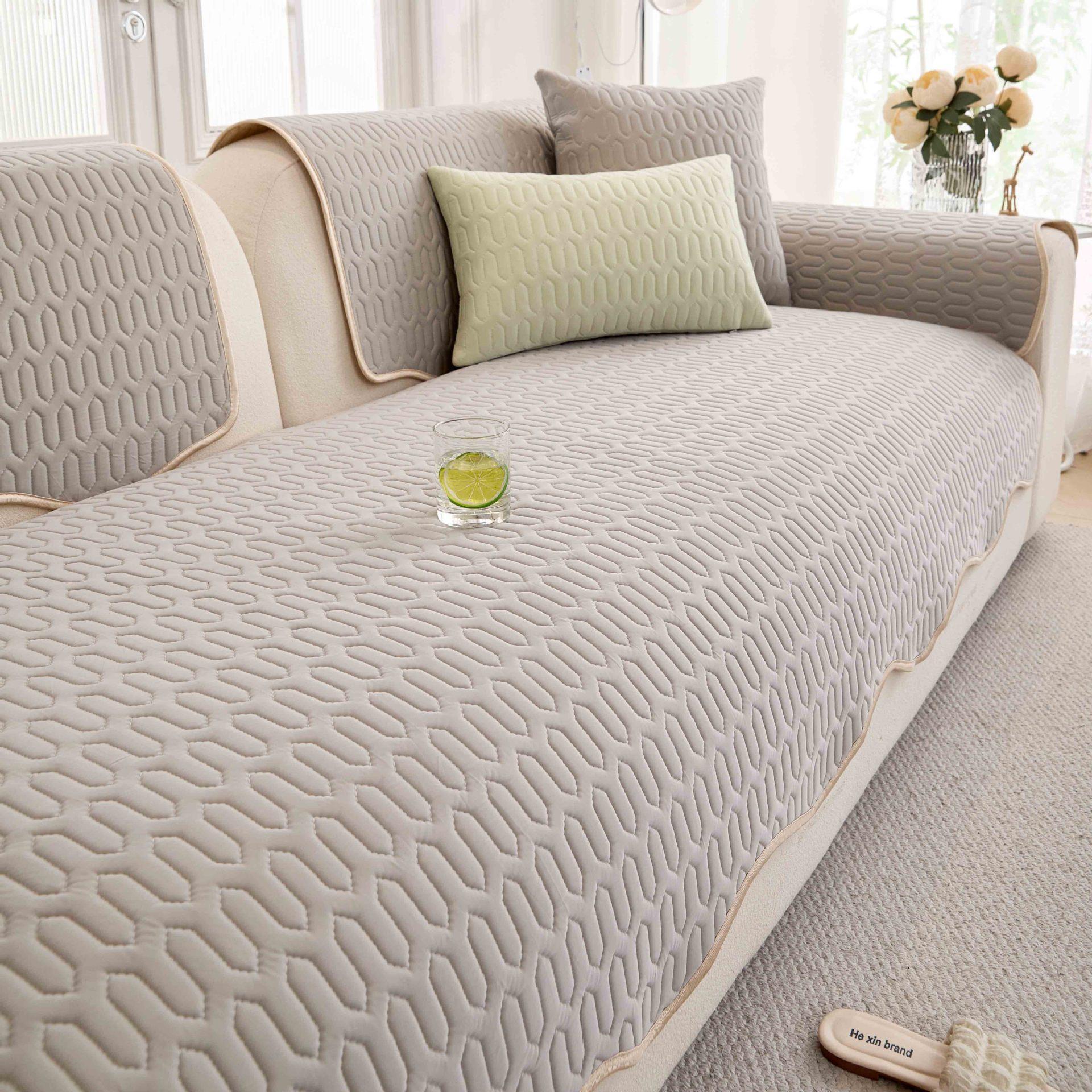 

Latex Ice Silk Sofa Cushion Summer Mat Seat Cushion Simple Modern Cold Cushion Sofa Cover Summer Cover Cloth Towel 70*70cm серый