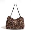 Large Capacity Leopard Shoulder Bags 2025 Luxury Chian Nylon Tote Bags Fashion Commuter Travel Purse Handbags