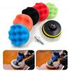 Polishing Pad Portable Foam Buffer Pads Self-adhesive Buffing Waxing Buffer Drill Wheel Polisher Removes Scratches Car Repair