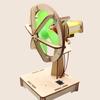 Wood Fan Model DIY Electric Oscillating Fan Building Kit for Children Kids Science Classes